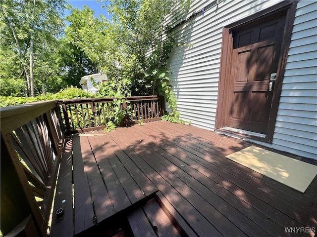 83 Andover Ave, Buffalo, NY 14215 - view of wooden terrace