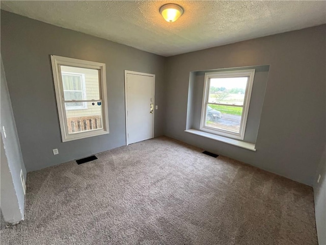 66-68 Ackerman St, Rochester, NY 14609 - spare room with carpet floors, healthy amount of natural light, and a textured ceiling