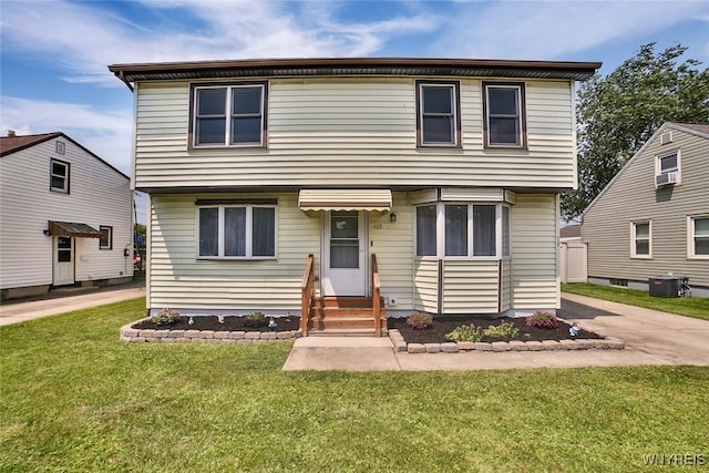 112 Nokomis Pkwy, Cheektowaga, NY 14225 - colonial home with entry steps and a front lawn