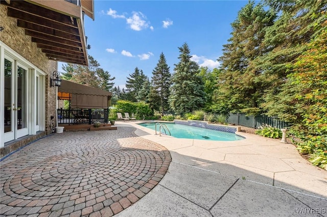 7 The Hamlet, Amherst, NY 14051 - view of pool featuring a patio area and french doors