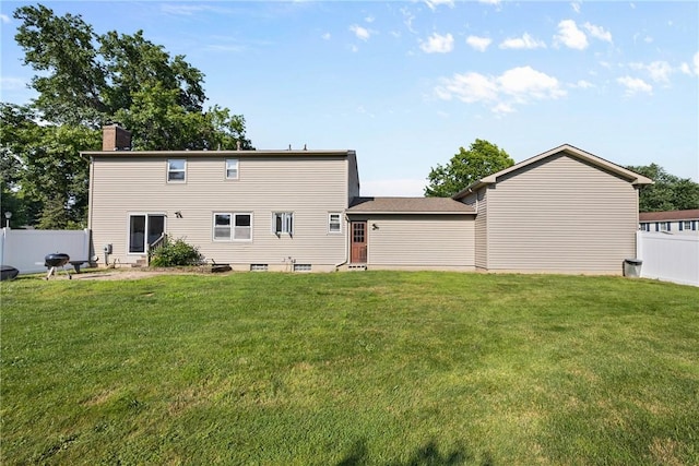193 Orchard Creek Ln, Greece, NY 14612 - rear view of property featuring a chimney