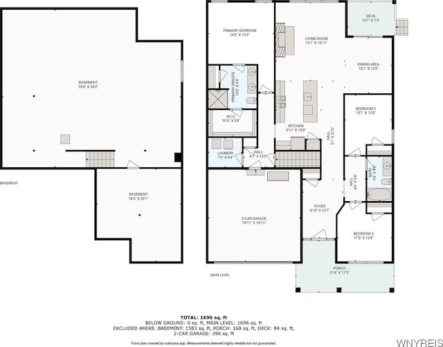 3398 Cedar Valley Way, Hamburg, NY 14075 - view of floor plan / room layout