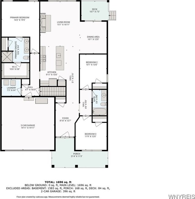 3398 Cedar Valley Way, Hamburg, NY 14075 - view of floor plan / room layout