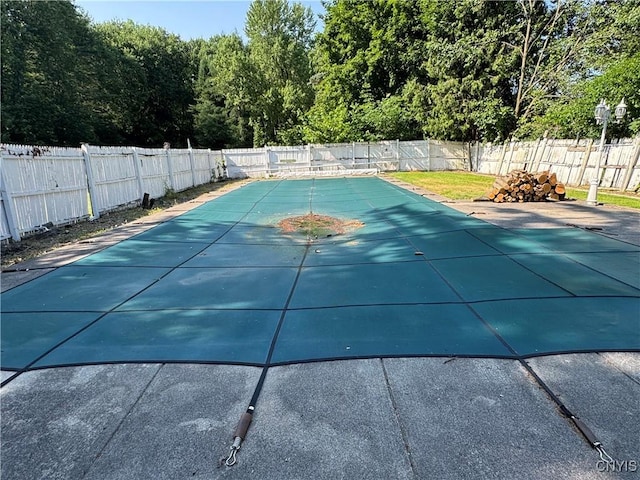 410 W Elm St, Oneida, NY 13421 - view of pool with a fenced backyard and a patio area