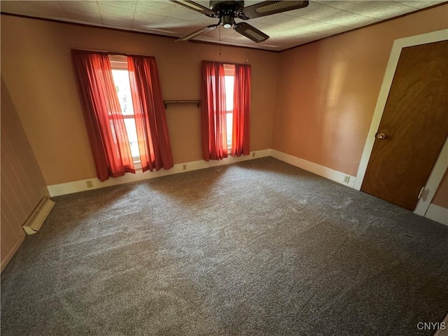 410 W Elm St, Oneida, NY 13421 - unfurnished room with ceiling fan and carpet