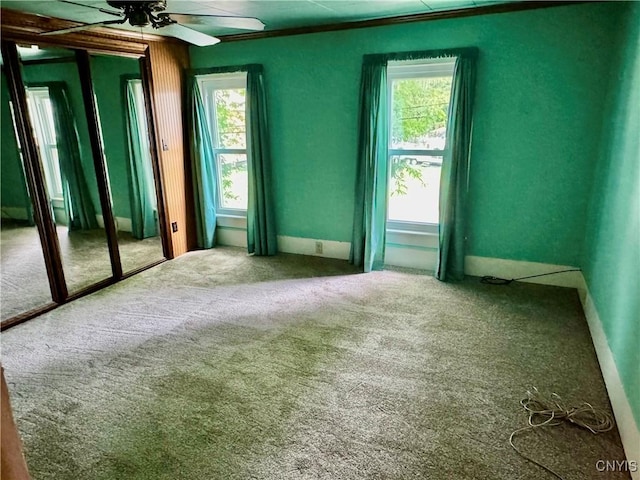 410 W Elm St, Oneida, NY 13421 - carpeted spare room featuring ceiling fan