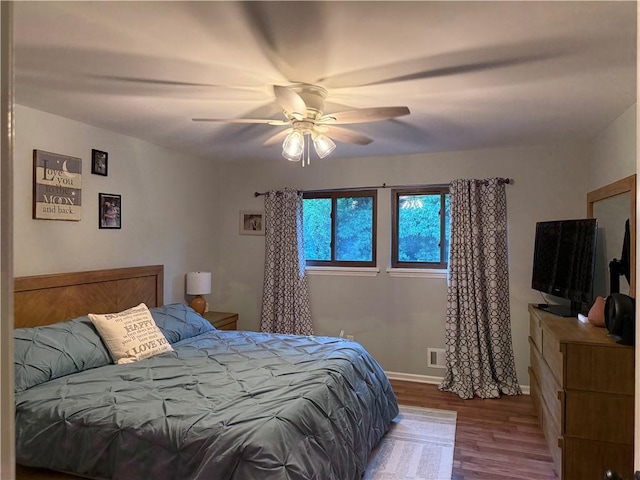 157 New Wickham Dr, Penfield, NY 14526 - bedroom featuring wood finished floors and a ceiling fan