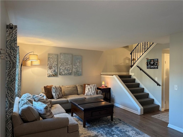 157 New Wickham Dr, Penfield, NY 14526 - living area with wood finished floors and stairs