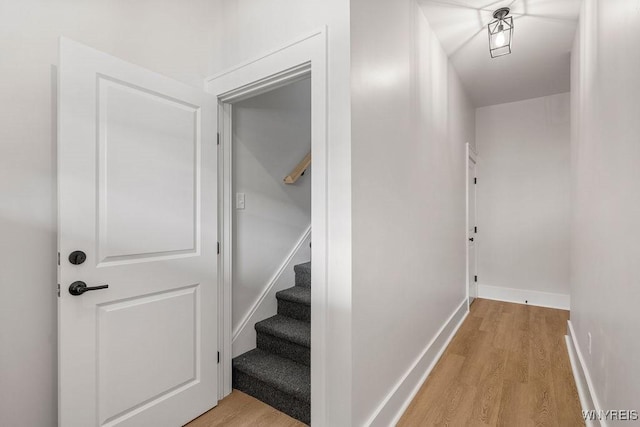 145 14th St, Buffalo, NY 14213 - hall featuring light wood-type flooring and stairway