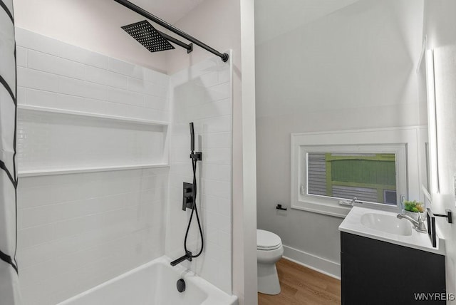 145 14th St, Buffalo, NY 14213 - full bathroom with wood finished floors, vanity, and bathtub / shower combination