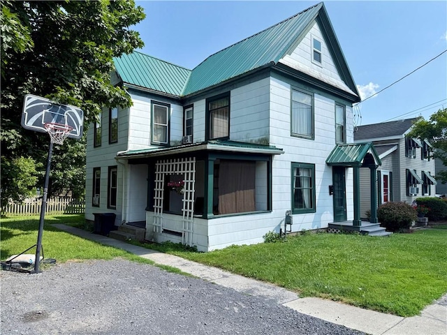 8 Church St, Waterloo, NY 13165 - view of front of home with a metal roof