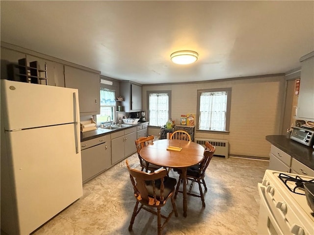 8 Church St, Waterloo, NY 13165 - dining room featuring radiator heating unit