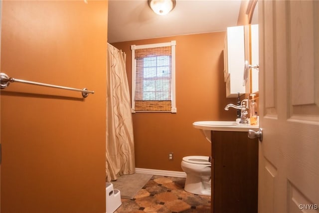 123 Branch St, Deerfield, NY 13502 - bathroom with toilet and a shower with shower curtain