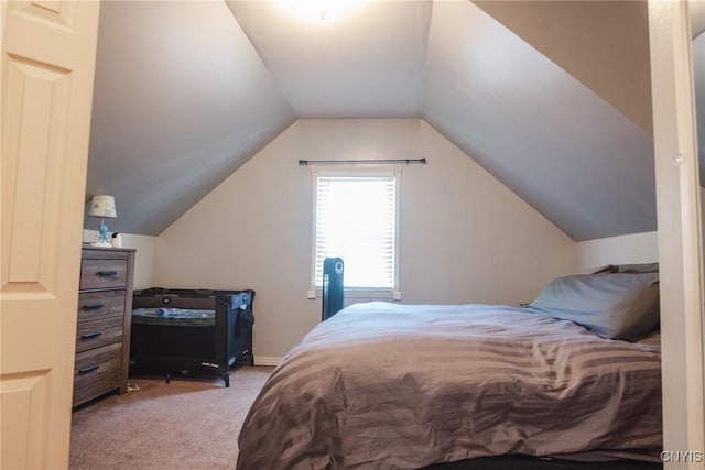 123 Branch St, Deerfield, NY 13502 - carpeted bedroom with lofted ceiling