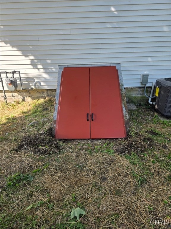 8457 S Main St, Le Ray, NY 13637 - exterior view of gas meter and a central AC unit