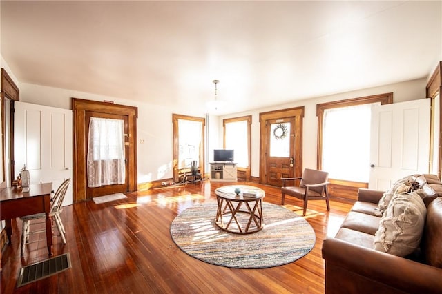 345 Dorr Edson Rd, Milford, NY 13820 - living area featuring baseboards and wood finished floors