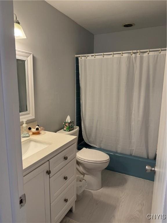 601 Woburn Dr, Camillus, NY 13031 - bathroom featuring vanity and shower / bath combination with curtain