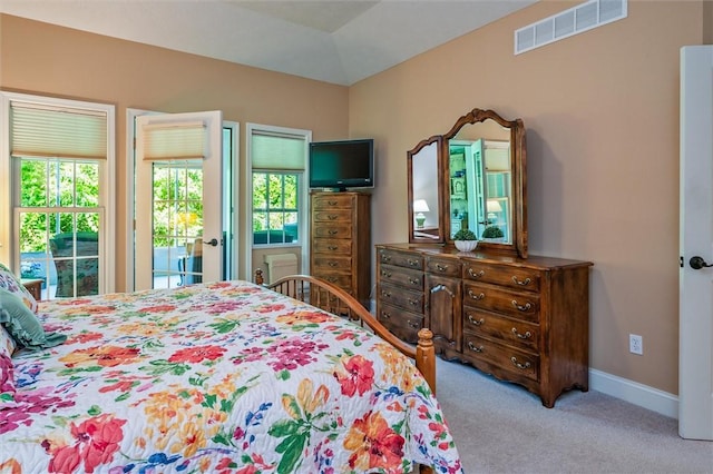 1100 Yorkshire Way, Victor, NY 14564 - carpeted bedroom featuring access to outside and multiple windows