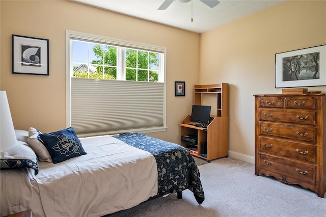 1100 Yorkshire Way, Victor, NY 14564 - bedroom with carpet floors and a ceiling fan