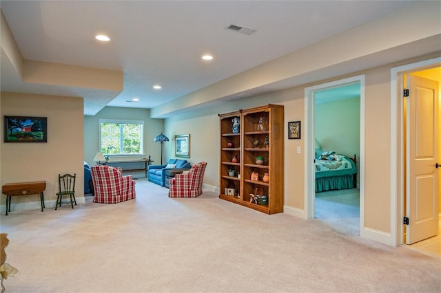 1100 Yorkshire Way, Victor, NY 14564 - sitting room with carpet and recessed lighting