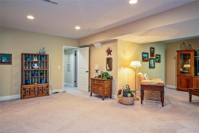 1100 Yorkshire Way, Victor, NY 14564 - sitting room featuring carpet flooring and recessed lighting
