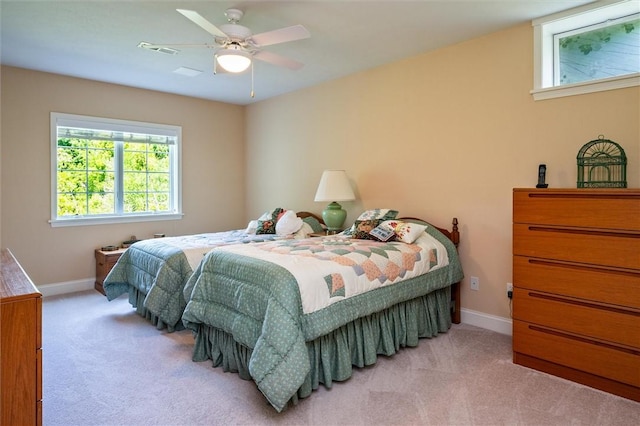 1100 Yorkshire Way, Victor, NY 14564 - carpeted bedroom featuring baseboards and a ceiling fan