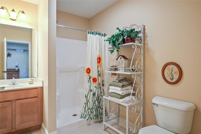 1100 Yorkshire Way, Victor, NY 14564 - full bathroom featuring curtained shower, vanity, and tile patterned flooring