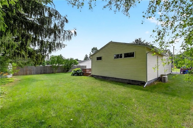 215 Rebecca St, Clay, NY 13212 - view of yard with a wooden deck