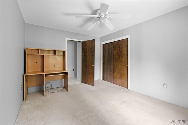 1575 Overhead Rd, Evans, NY 14047 - unfurnished bedroom featuring light colored carpet and a ceiling fan