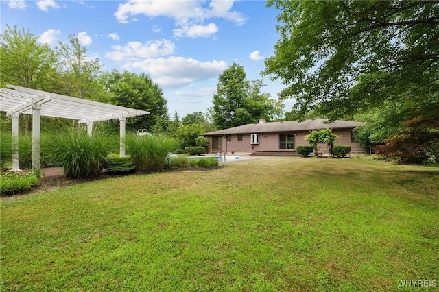 1575 Overhead Rd, Evans, NY 14047 - view of green lawn with a pergola