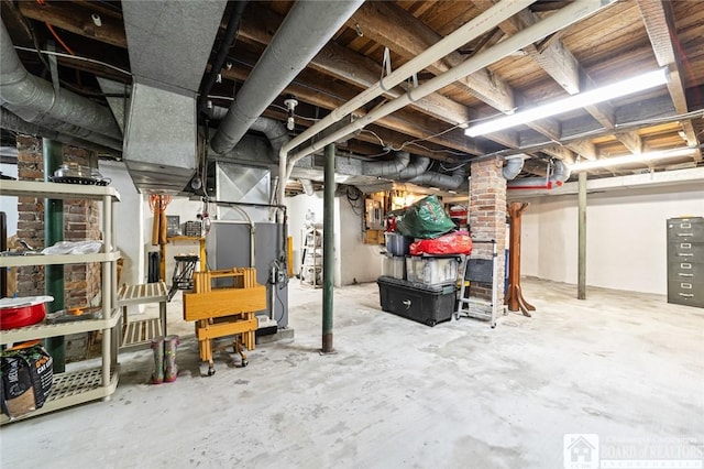 49 Day St, Pomfret, NY 14063 - unfinished below grade area with heating unit