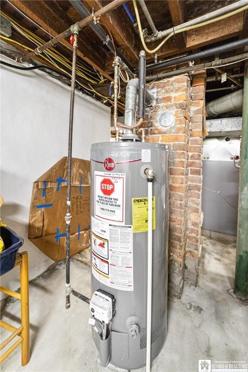49 Day St, Pomfret, NY 14063 - utility room featuring water heater