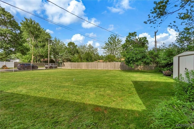 2051 Parker Blvd, Tonawanda, NY 14150 - fenced backyard with a storage unit