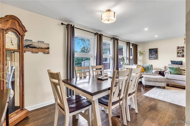 2051 Parker Blvd, Tonawanda, NY 14150 - dining area featuring dark wood finished floors and recessed lighting