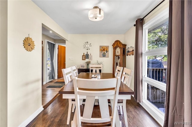 2051 Parker Blvd, Tonawanda, NY 14150 - dining space with dark wood-style flooring