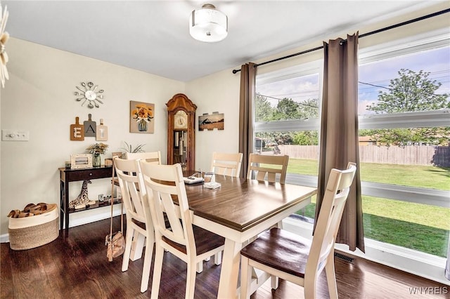2051 Parker Blvd, Tonawanda, NY 14150 - dining space with healthy amount of natural light and dark wood-style floors