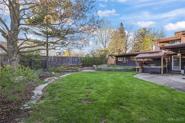 722 College Ter, Niagara Falls, NY 14305 - view of yard with a hot tub and a patio