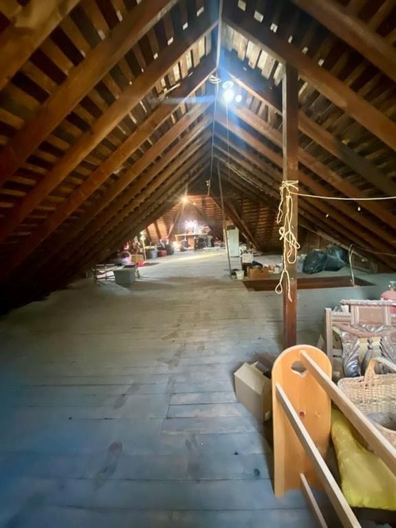 8 Ithaca St, Barton, NY 14892 - view of unfinished attic