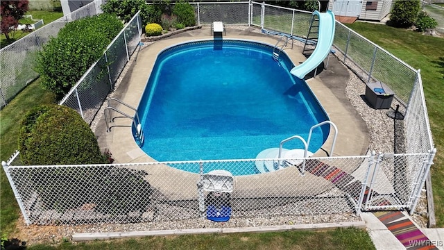 80 Jeffrey Dr, Amherst, NY 14228 - view of swimming pool featuring a water slide