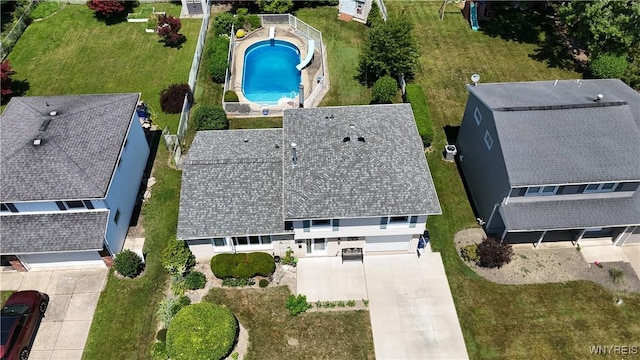 80 Jeffrey Dr, Amherst, NY 14228 - aerial view of property and surrounding area with a pool area