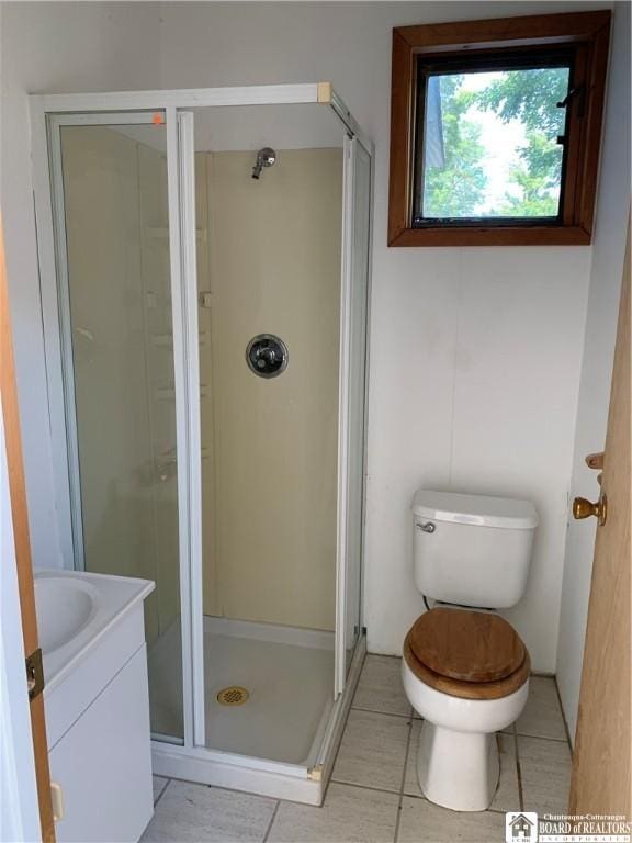 749-753 W Main, Ellington, NY 14732 - full bath featuring a shower stall, vanity, and tile patterned flooring