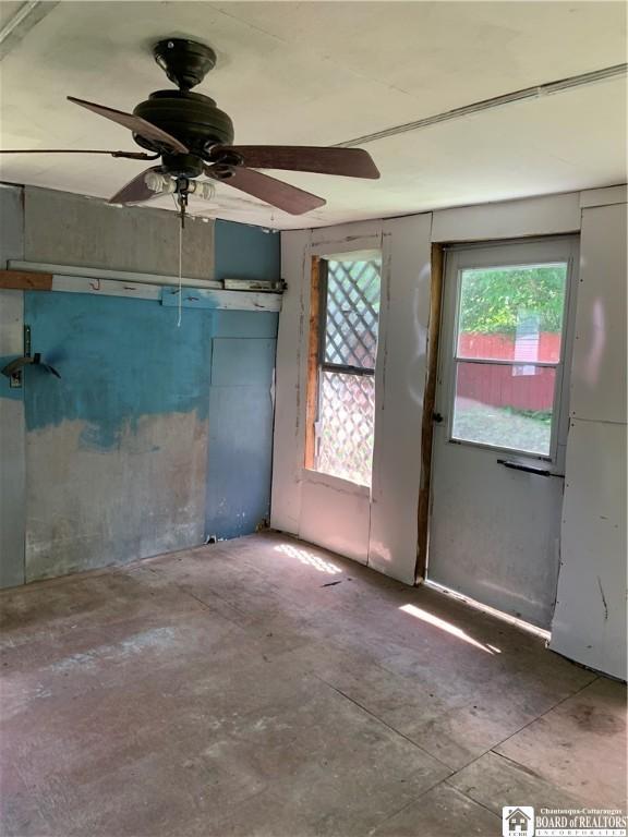 749-753 W Main, Ellington, NY 14732 - unfurnished room with a ceiling fan