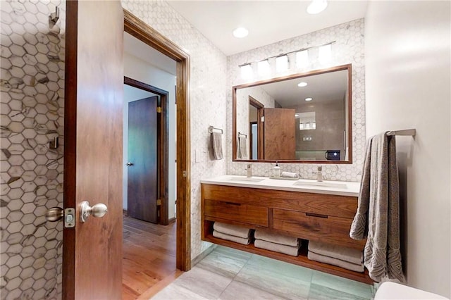 2657 Spencer Hill Rd, Corning, NY 14830 - full bathroom featuring double vanity and toilet