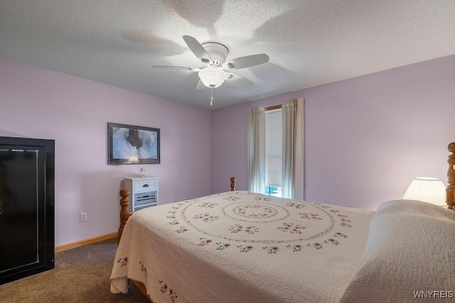 86 Hitching Post Ln, Amherst, NY 14228 - carpeted bedroom with a ceiling fan and a textured ceiling