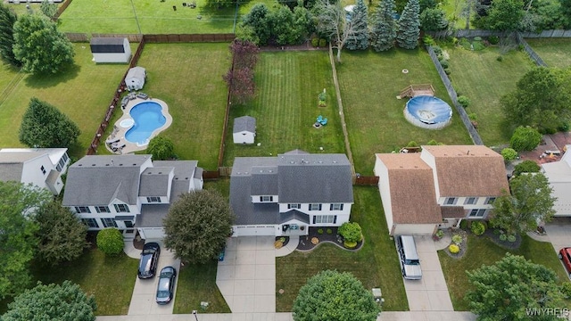 86 Hitching Post Ln, Amherst, NY 14228 - drone / aerial view of a pool area