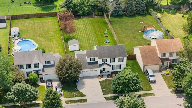 86 Hitching Post Ln, Amherst, NY 14228 - bird's eye view of a pool