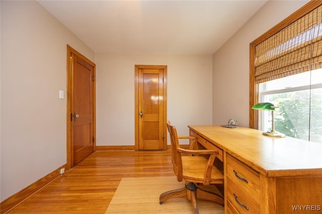 368 Cayuga Creek Rd, Cheektowaga, NY 14227 - home office featuring light wood-type flooring and baseboards