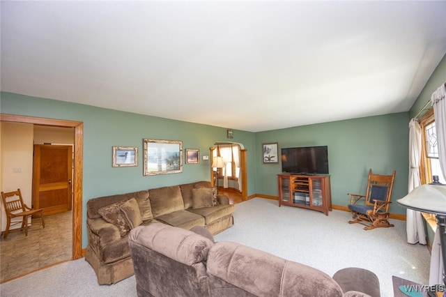 368 Cayuga Creek Rd, Cheektowaga, NY 14227 - carpeted living area with baseboards