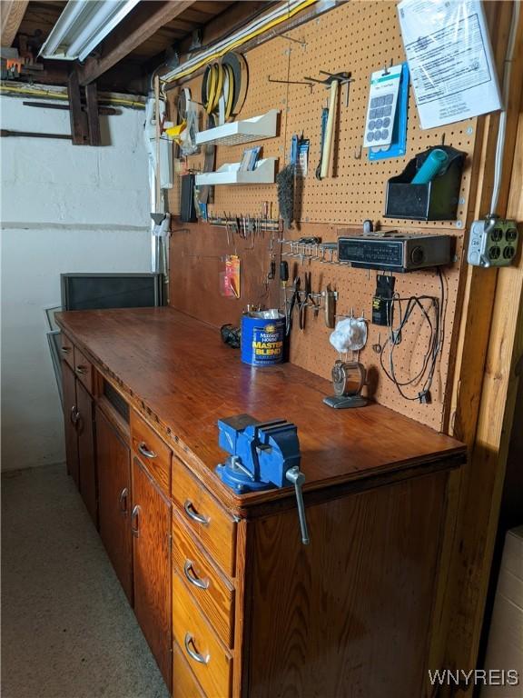 368 Cayuga Creek Rd, Cheektowaga, NY 14227 - basement with a workshop area