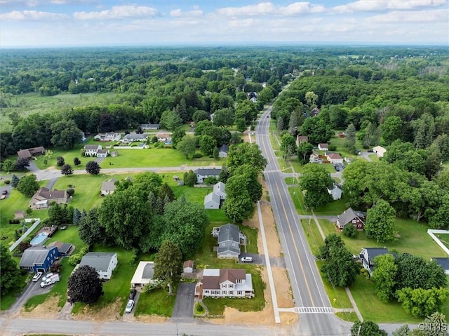 51 State St, Vernon, NY 13421 - aerial view of residential area with a heavily wooded area